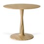 Ethnicraft Oak Round Torsion Dining Table - Natural Oak 90 cm