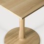 Ethnicraft Oak Square Torsion Dining Table - Natural oak