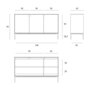 Ethnicraft Teak Grooves storage cupboard