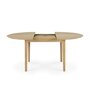 Ethnicraft Oak Bok Round Extendable Dining Table