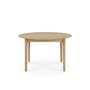 Ethnicraft Oak Bok Round Extendable Dining Table