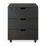 Ethnicraft Eiche Office box Billy - Rollcontainer - Eiche Schwarz