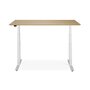 Ethnicraft Eiche Bok - verstellbarer Schreibtisch - Weiß - B160 x H64 x T80 cm