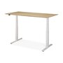 Ethnicraft Eiche Bok - verstellbarer Schreibtisch - Weiß - B160 x H64 x T80 cm