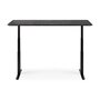 Ethnicraft Eiche Bok - verstellbarer Schreibtisch - Schwarz - B140 x H64 x T70 cm