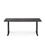 Ethnicraft Eiche Bok - verstellbarer Schreibtisch - Schwarz - B140 x H64 x T70 cm