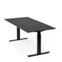 Ethnicraft Eiche Bok - verstellbarer Schreibtisch - Schwarz - B140 x H64 x T70 cm