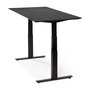 Ethnicraft Eiche Bok - verstellbarer Schreibtisch - Schwarz - B140 x H64 x T70 cm