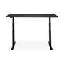 Ethnicraft Eiche Bok - verstellbarer Schreibtisch - Schwarz - B160 x H64 x T80 cm