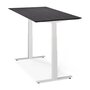 Ethnicraft Eiche Bok - verstellbarer Schreibtisch - Weiß - B140 x H64 x T70 cm