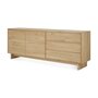 Ethnicraft Wave Anrichte - Sideboard - Eiche - 2 Türen - 3 Schubladen