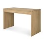 Ethnicraft Wave Schreibtisch - Eiche - 1 Schublade - rechtekig