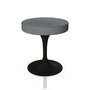 Knoll International Tulip Stool Hocker - Schwarz  - Tonus 216T Steel