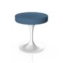 Knoll International Tulip Stool Hocker - Weiß - Tonus 508T Light Azure