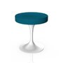 Knoll International Tulip Stool Hocker - Weiß - Tonus 854T Turquoise