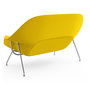 Knoll Womb Settee - Polished Chrome - Cato, Yellow