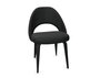 Knoll Saarinen Conference Stuhl - Stuhlbeine Eiche Natur gebeizt - Leder Bellagio Black