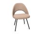 Knoll Saarinen Conference Stuhl - Stuhlbeine schwarz verchromt - Leder Natural