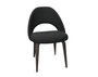 Knoll Saarinen Conference Stuhl - Stuhlbeine Eiche Steingrau gebeizt - Tonus Black