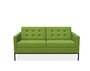 Knoll Florence Knoll Kollektion - Relax 2-Sitzer Sofa - Gestell lackiert, Farbe anthrazit - Tonus Pistachio Green