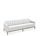 Knoll Florence Knoll Kollektion - Relax 3-Sitzer Sofa - Gestell lackiert, Farbe bronze - Leder Volo White