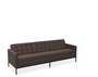 Knoll Florence Knoll Kollektion - Relax 3-Sitzer Sofa - Gestell lackiert, Farbe anthrazit - Leder Volo Coffee Bean