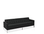 Knoll Florence Knoll Kollektion - Relax 3-Sitzer Sofa - Gestell hochglanzverchromt - Tonus Black