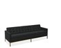 Knoll Florence Knoll Kollektion - Relax 3-Sitzer Sofa - Gestell lackiert, Farbe bronze - Tonus  Black