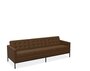 Knoll Florence Knoll Kollektion - Relax 3-Sitzer Sofa - Gestell lackiert, Farbe anthrazit - Tonus Medium Brown