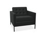 Knoll Florence Knoll Kollektion - Relax Sessel - Gestell lackiert, Farbe anthrazit - Tonus Black