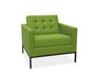 Knoll Florence Knoll Kollektion - Relax Sessel - Gestell lackiert, Farbe anthrazit - Tonus Pistachio Green