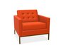 Knoll Florence Knoll Kollektion - Relax Sessel - Gestell lackiert, Farbe bronze - Tonus Orange