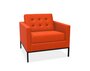 Knoll Florence Knoll Kollektion - Relax Sessel - Gestell lackiert, Farbe anthrazit - Tonus Orange