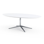 Knoll Florence Table Desk - 96" Oval - Laminate, White