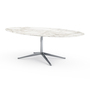 Knoll Florence Table Desk - 96" Oval - Calacatta marble, Shiny finish