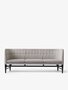 AndTradition Mayor AJ5 3-Sitzer Sofa - schwarz/Gestell Eiche hell geölt/Hallingdal 180