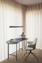 AndTradition Palette Desk JH9 - Nero Marquina marble/Black lacquered ash