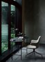 AndTradition Palette Desk JH9 - Nero Marquina marble/Black lacquered ash