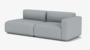 2-Seater with Left Open-End & Right Armrest - Hallingdal 130