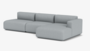 2-Seater with Right Open-End & Left Armrest - Hallingdal 130