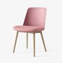&Tradition Rely HW72 - Stuhl mit Sitzkissen: Oak - Soft Pink - Vidar-0622