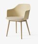 &Tradition Rely HW77 - Sessel mit Sitzkissen: Oak - Beige Sand - Karakorum 003