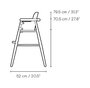 Carl Hansen & Søn ND54 High Chair - Hochstuhl - mit Rückenlehne