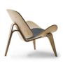 Carl Hansen & Søn CH07 Shell Chair - Sessel mit Textilbezug - Eiche geölt