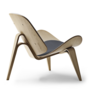 Carl Hansen & Søn CH07 Shell Chair - Sessel mit Textilbezug - Eiche weiss geölt