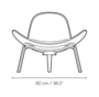 Carl Hansen & Søn CH07 Shell Chair - Sessel mit Textilbezug