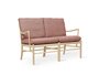 RCarl Hansen & Søn OW149-2 Colonial Sofa - 2 Sitzer mit Textilbezug - e-Wool 0558 - Eiche geseift