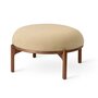 Carl Hansen & Søn RF1903F Sideways Footstool - Ottoman - Walnuss geölt - Baru 0330 - creme