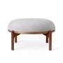 Carl Hansen & Søn RF1903F Sideways Footstool - Ottoman - Walnuss geölt - Hallingdal 116 - hellgrau