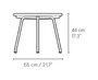 Carl Hansen & Søn CH415 - Beistelltisch Ø55cm